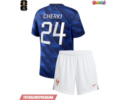 Lacne Dětský Futbalové dres Francúzsko Rayan Cherki #24 MS 2026 Krátky Rukáv - Domáci (+ trenírky)